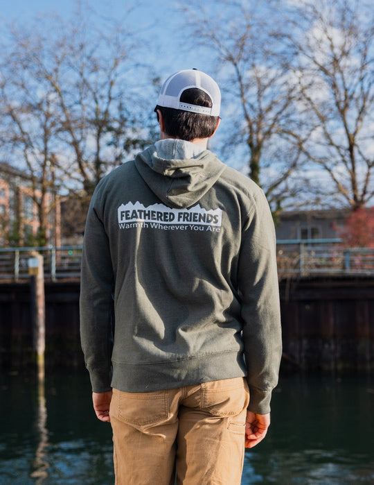 Feathered Friends Zippered Hooded Sweatshirt