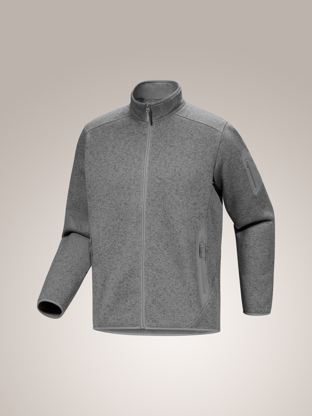 Arc'teryx-Covert Cardigan Men's-Clothing-Small-Cloud Heather / Void-