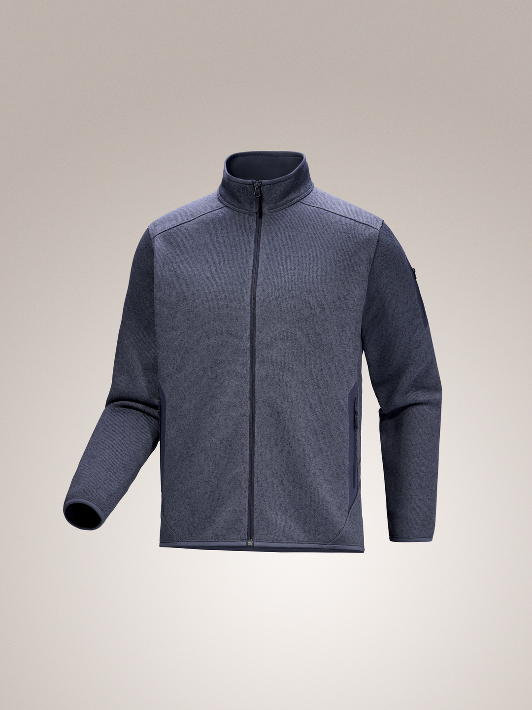 Arc'teryx-Covert Cardigan Men's-Small-Dk Stratus Heather / Black Sapphire-Clothing