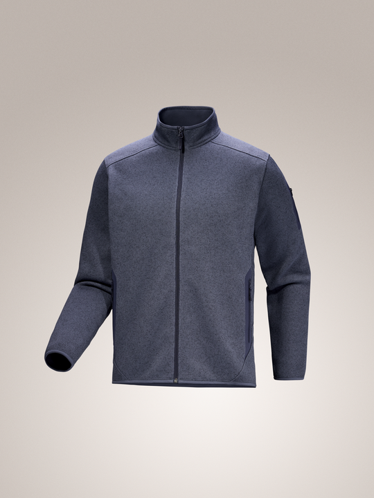 Arc'teryx-Covert Cardigan Men's-Small-Dk Stratus Heather / Black Sapphire-Clothing