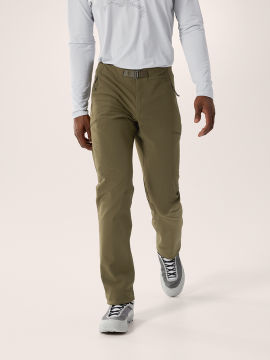 Tatsu tan Arc'teryx Gamma MX men's pant on a model with gray background