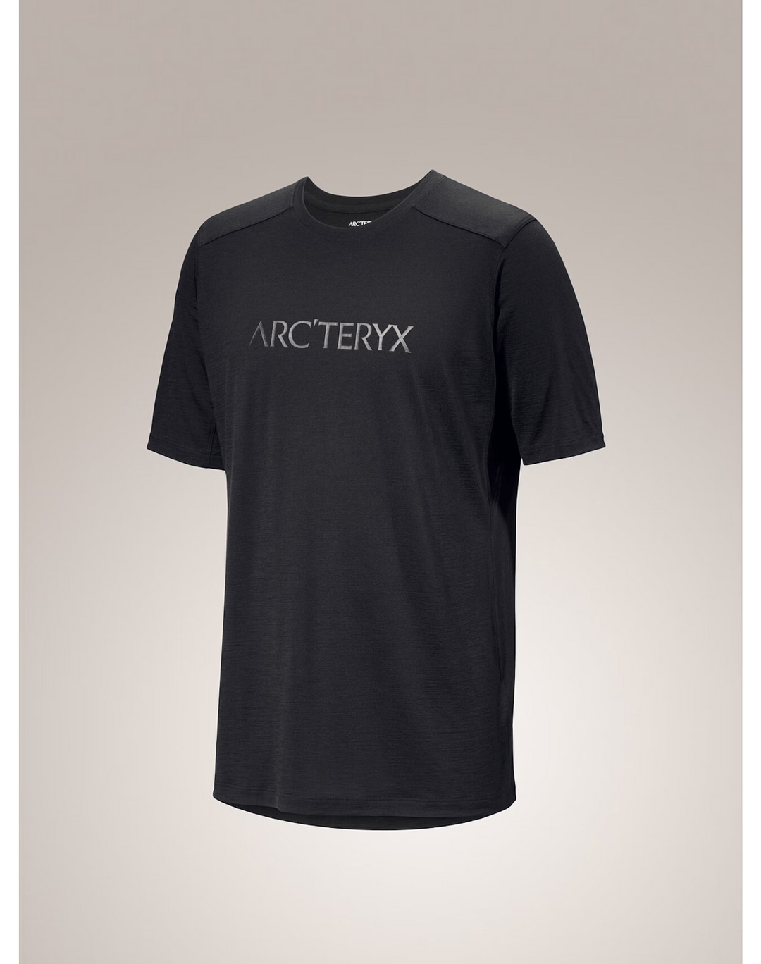 Studio image front view Arc'teryx Men's Ionia Merino Wool shirt black