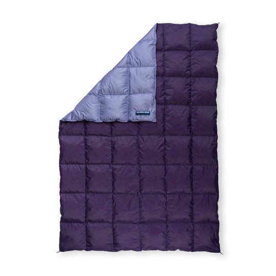 Feathered Friends-Limited Edition Upcycled Lightweight Down Blanket-Upcycled Down Blanket-Light Purple / Purple-