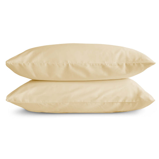 Studio photo of natural Feathered Friends Organic Cotton Pillow Cases