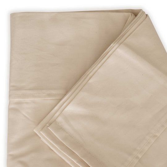 Studio detail photo of Natural-color Feathered Friends Organic Cotton Flat Sheet