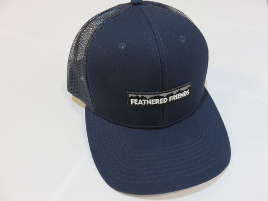 Kam Gear-Feathered Friends Pro Style Trucker Mountain Logo Patch Hat-Clothing-Navy/Navy-