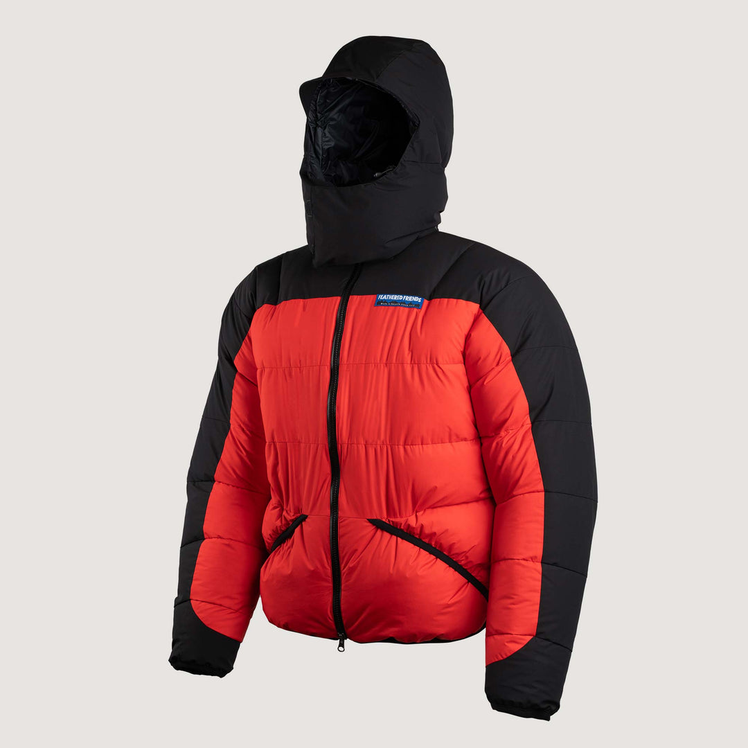 Feathered Friends Volant Jacket red pepper studio photo front
