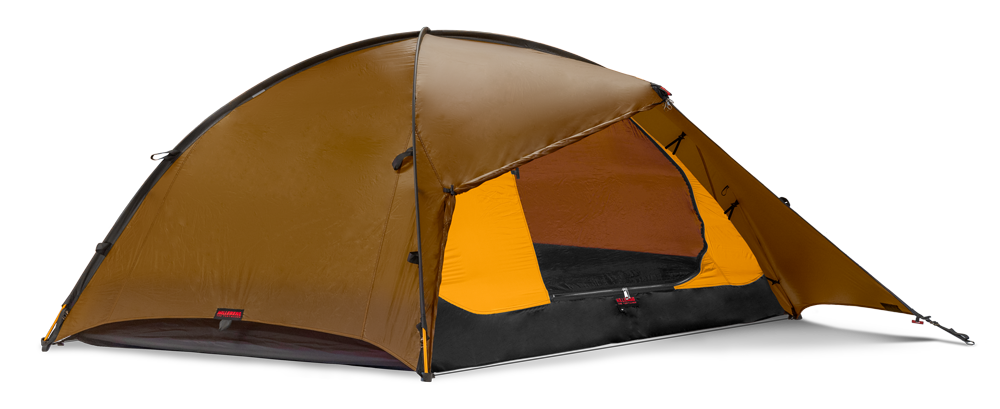 Sand Hilleberg Rogen tent on transparent background