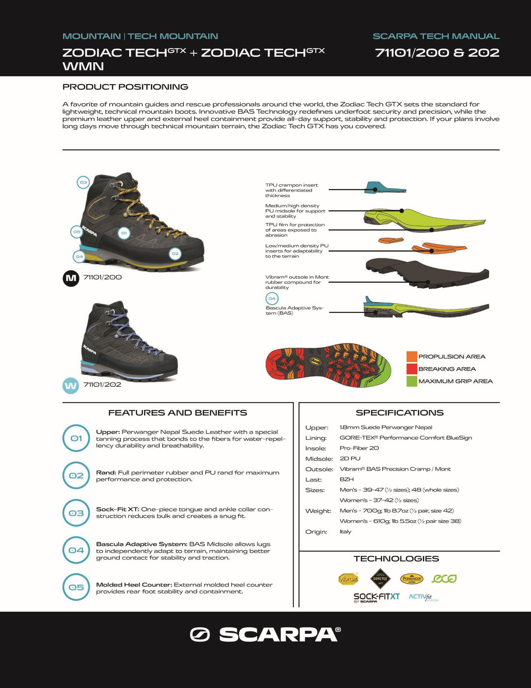 Scarpa-Zodiac Tech GTX Men's-