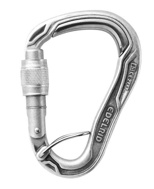 Edelrid-HMS Bulletproof Screw FG-Climbing Carabiner-Non-Anodized Eco-