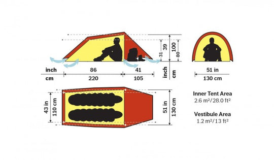 Hilleberg-Anjan 2 Person Tent-Backpacking Tent-