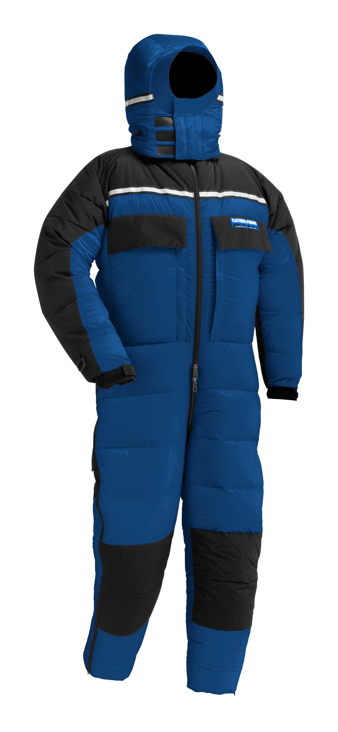 Studio image of Pacific Blue Feathered Friends Expedition Down Suit