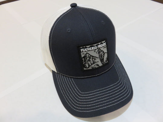 Kam Gear-Feathered Friends Smoking Man Pro Style Trucker Hat-Clothing-Navy/White-