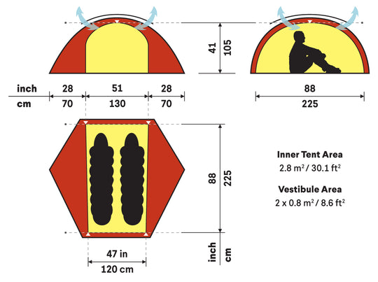 Hilleberg-Allak 2 Person Tent-Backpacking Tent-