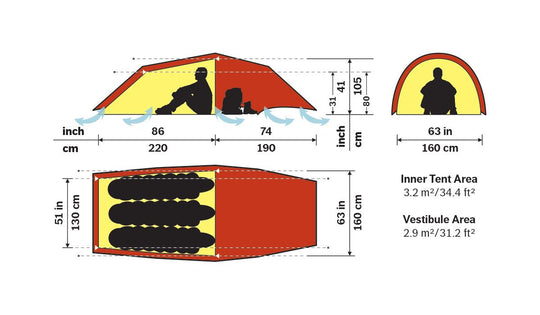 Hilleberg-Anjan 3 GT Tent-Backpacking Tent-