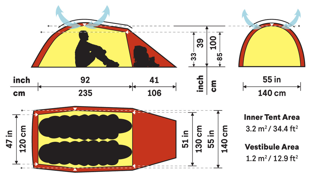 Hilleberg-Jannu 2 Person Tent-Backpacking Tent-