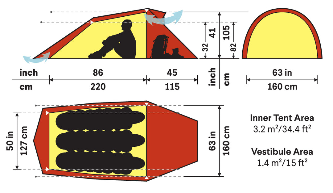 Hilleberg-Nallo 3 Person Tent-Backpacking Tent-