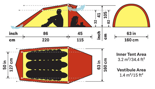 Hilleberg-Nallo 3 Person Tent-Backpacking Tent-