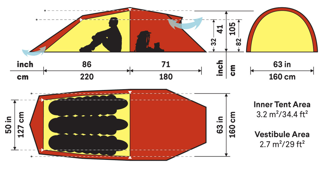 Hilleberg-Nallo 3 GT Tent-Backpacking Tent-