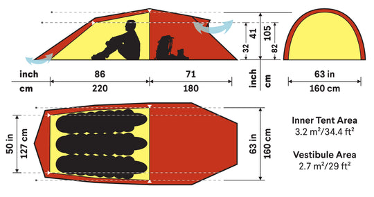 Hilleberg-Nallo 3 GT Tent-Backpacking Tent-