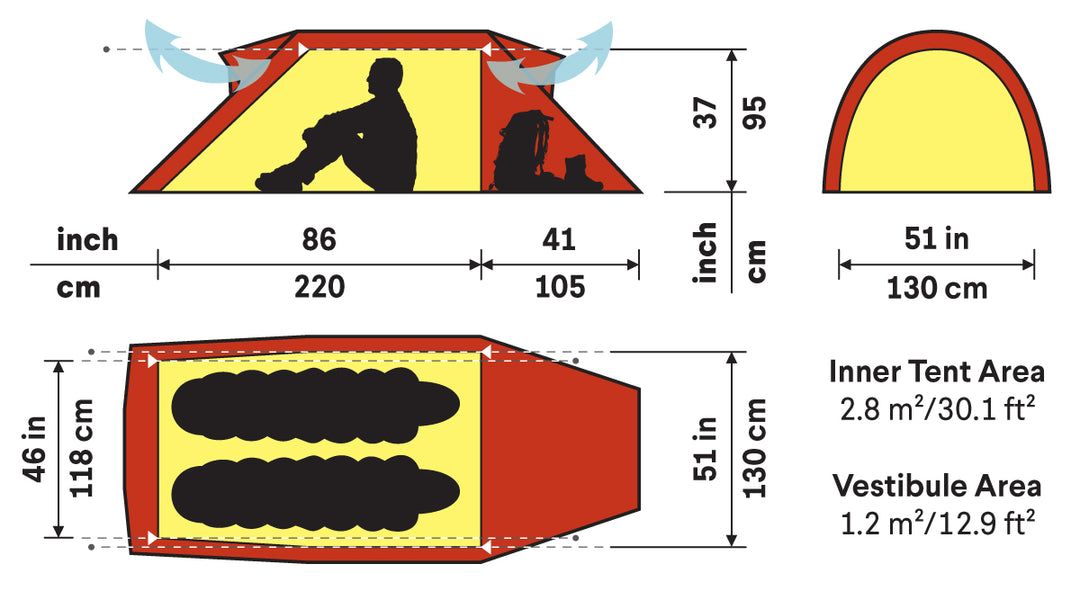 Hilleberg-Nammatj 2 Person Tent-Backpacking Tent-