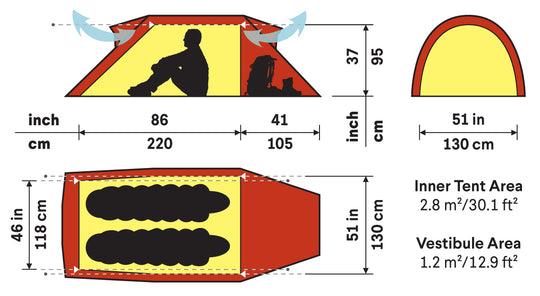Hilleberg-Nammatj 2 Person Tent-Backpacking Tent-