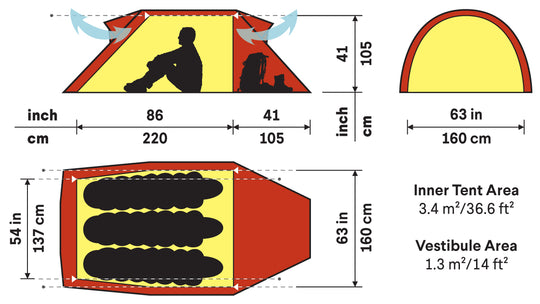 Hilleberg-Nammatj 3 Person Tent-Backpacking Tent-