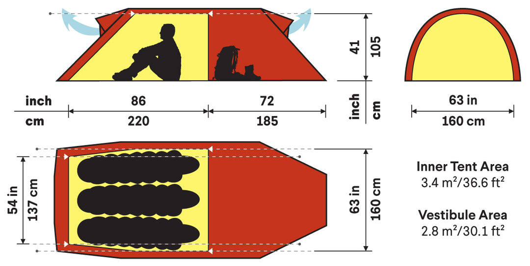 Hilleberg-Nammatj 3 GT Tent-Backpacking Tent-