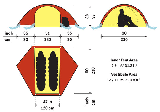 Hilleberg-Rogen 2 Person Tent-Backpacking Tent-