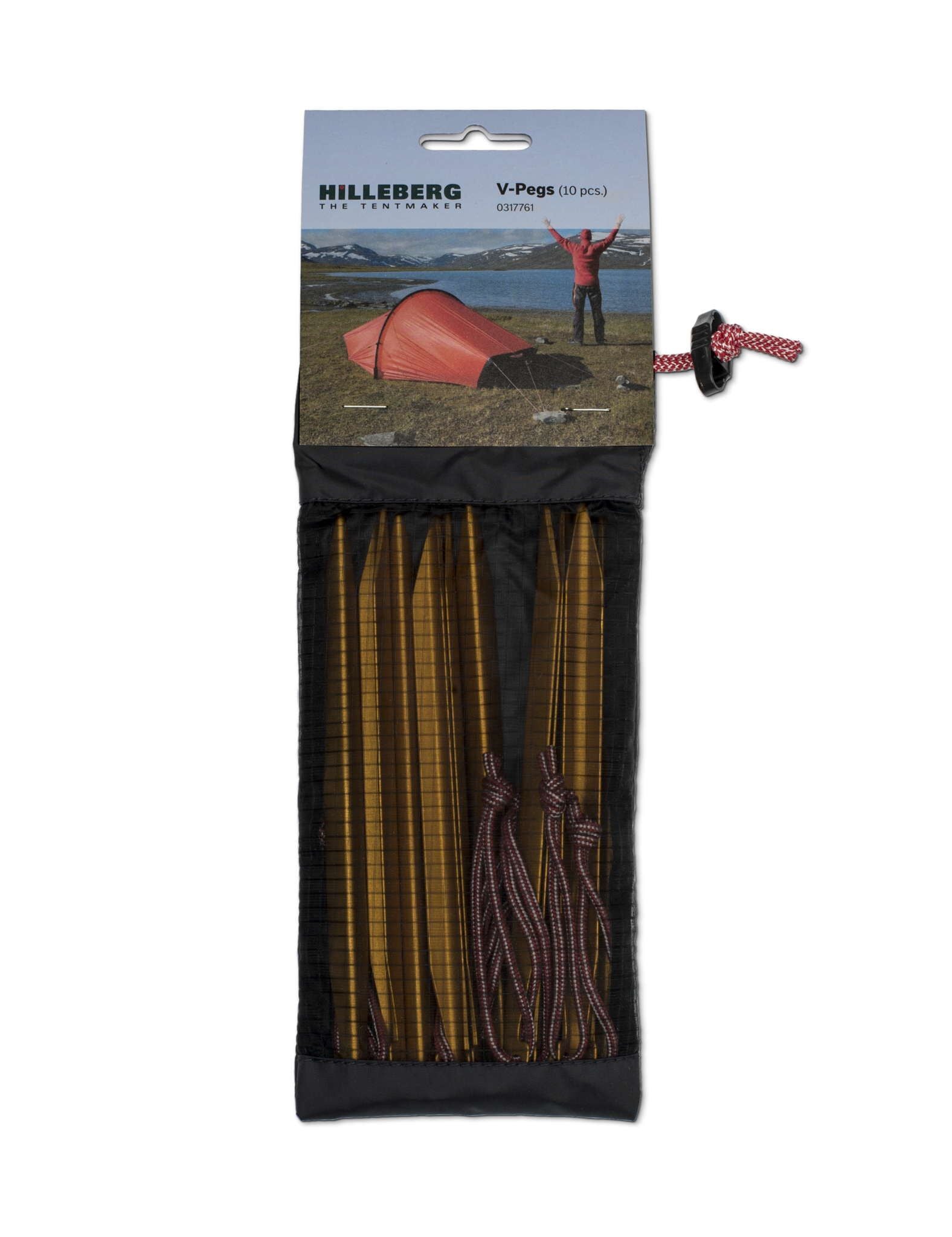 Hilleberg-V Peg, 10 Pack-Backpacking Tent-