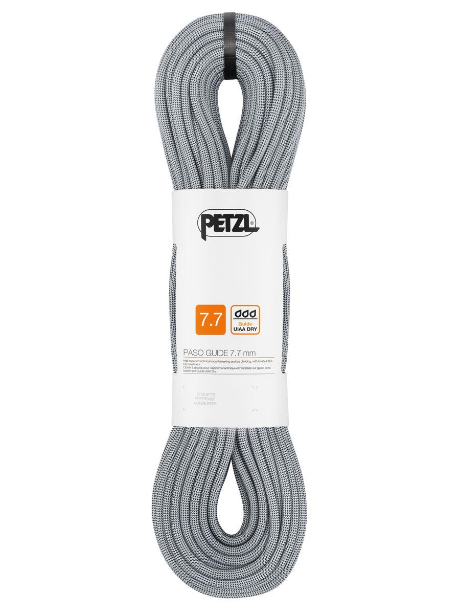 Petzl-PASO® Guide 7.7mm Rope-Climbing Ropes-60m-Gray