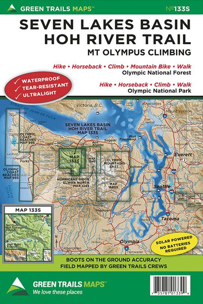 Green Trails Seven Lakes Basin 133S map cover
